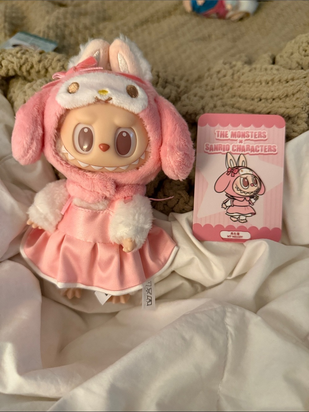 THE MONSTERS × Hello Kitty and Friends Series-Vinyl Plush Pendant(My Melody)